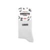 Chaussettes blanches canard homme