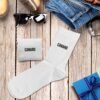 Chaussettes blanches canard homme