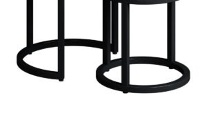 Table d'appoint 'Plano' Bois de Manguier noir (Set de 3)