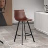 Chaise de comptoir 'Ozan' Brun