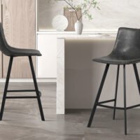 Chaise de comptoir 'Ozan' Noir