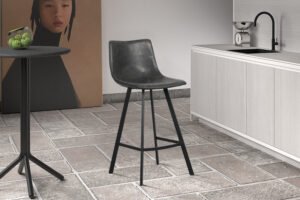 Chaise de comptoir 'Ozan' Noir