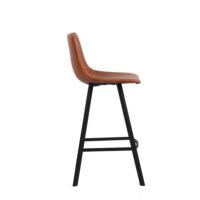 Chaise de comptoir 'Ozan' Cognac