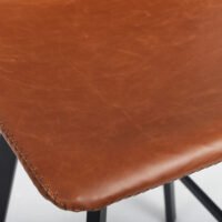 Chaise de comptoir 'Ozan' Cognac