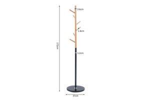 Porte-manteau 'Viola' Noir