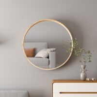 Miroir 'Ria' 80x80 Chêne vieilli