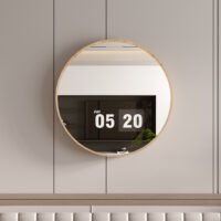 Miroir 'Roxy' 80x80 Chêne vieilli