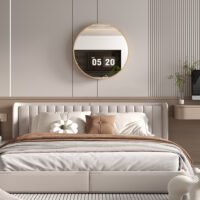 Miroir 'Roxy' 80x80 Chêne vieilli