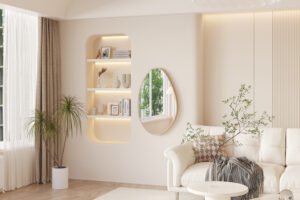 Miroir 'Rana' 80x50 Chêne vieilli