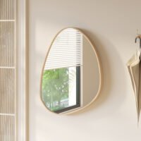 Miroir 'Roza' 80x60 Chêne vieilli