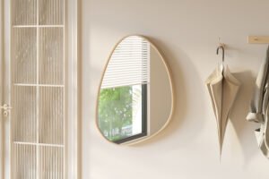 Miroir 'Roza' 80x60 Chêne vieilli