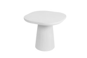 NEW - Table basse 'Tavira' Ovale Ciment Ecru (55cm)
