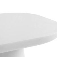 NEW - Table basse 'Tavira' Ovale Ciment Ecru (55cm)