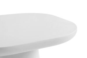 NEW - Table basse 'Tavira' Ovale Ciment Ecru (55cm)