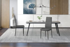 Set de 4 chaises 'Cato/Kenzo' Gris