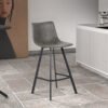 Chaise de comptoir 'Ozan' Gris