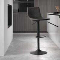 Tabouret de bar 'Trevi' Noir