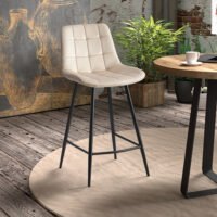 Chaise de comptoir 'Juta' Beige