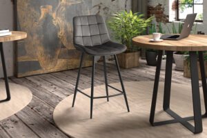 Chaise de comptoir 'Juta' Taupe