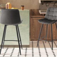 Chaise de comptoir 'Juta' Taupe