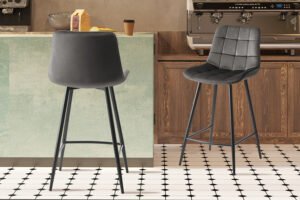 Chaise de comptoir 'Juta' Taupe