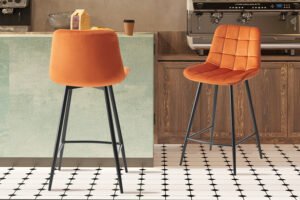 Chaise de comptoir 'Juta' Orange