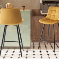 Chaise de comptoir 'Juta' Or