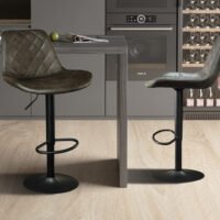 Tabouret de bar 'Madrid' Brun foncé