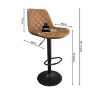 Tabouret de bar 'Madrid' Cognac