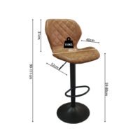 Tabouret de bar 'Malaga' Cognac