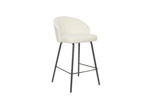 Chaise de comptoir 'June' Blanc