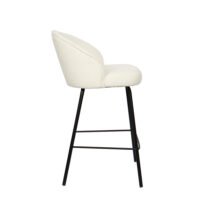 Chaise de comptoir 'June' Blanc