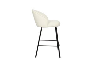 Chaise de comptoir 'June' Blanc