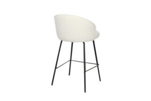 Chaise de comptoir 'June' Blanc