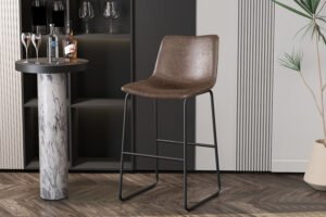 Chaise de comptoir 'Mancia' Brun foncé