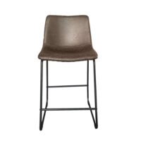 Chaise de comptoir 'Mancia' Brun foncé