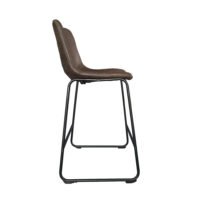 Chaise de comptoir 'Mancia' Brun foncé