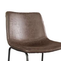 Chaise de comptoir 'Mancia' Brun foncé
