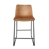 Chaise de comptoir 'Mancia' Cognac