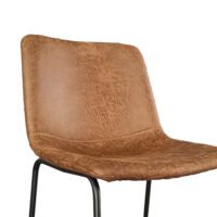 Chaise de comptoir 'Mancia' Cognac