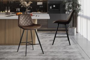 Chaise de comptoir 'Alicante' Brun foncé