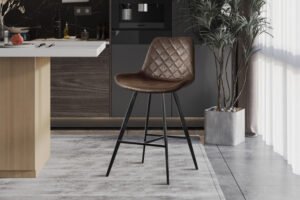 Chaise de comptoir 'Alicante' Brun foncé