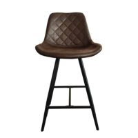 Chaise de comptoir 'Alicante' Brun foncé
