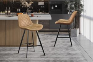 Chaise de comptoir 'Alicante' Cognac