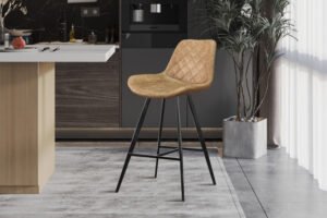 Chaise de comptoir 'Alicante' Cognac