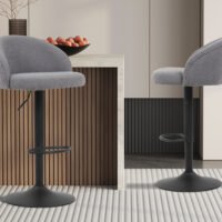 Tabouret de bar 'Arda' Gris clair