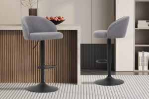 Tabouret de bar 'Arda' Gris clair