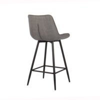 Chaise de comptoir 'Ariba' Gris