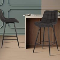 Chaise de comptoir 'Ariba' Gris foncé