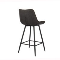 Chaise de comptoir 'Ariba' Gris foncé
